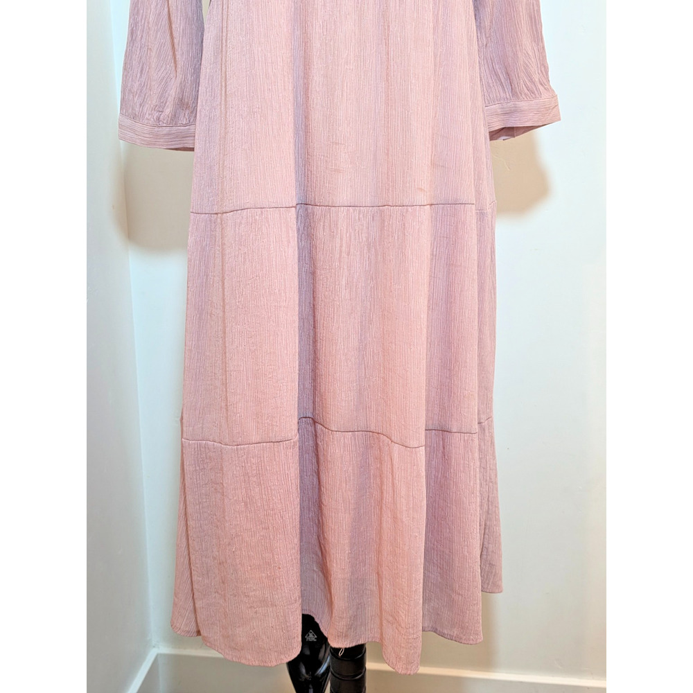 Orange Creek Embroidered Maxi Dress Small Pink Boho - Picture 3 of 8